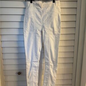 White High-Waisted Pants